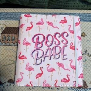 Flamingo Print 'Boss Babe' Planner